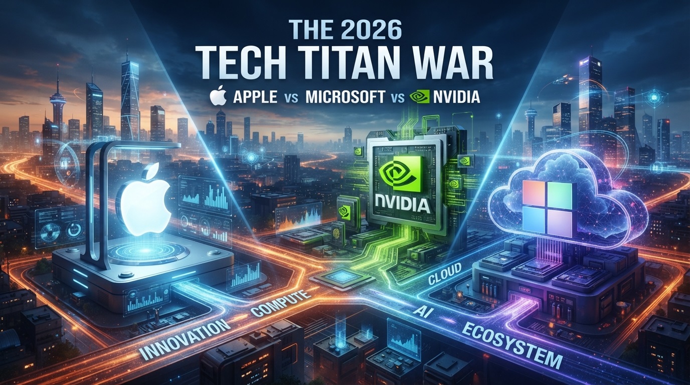 The Trillion-Dollar Race: Apple vs Microsoft vs Nvidia 2026